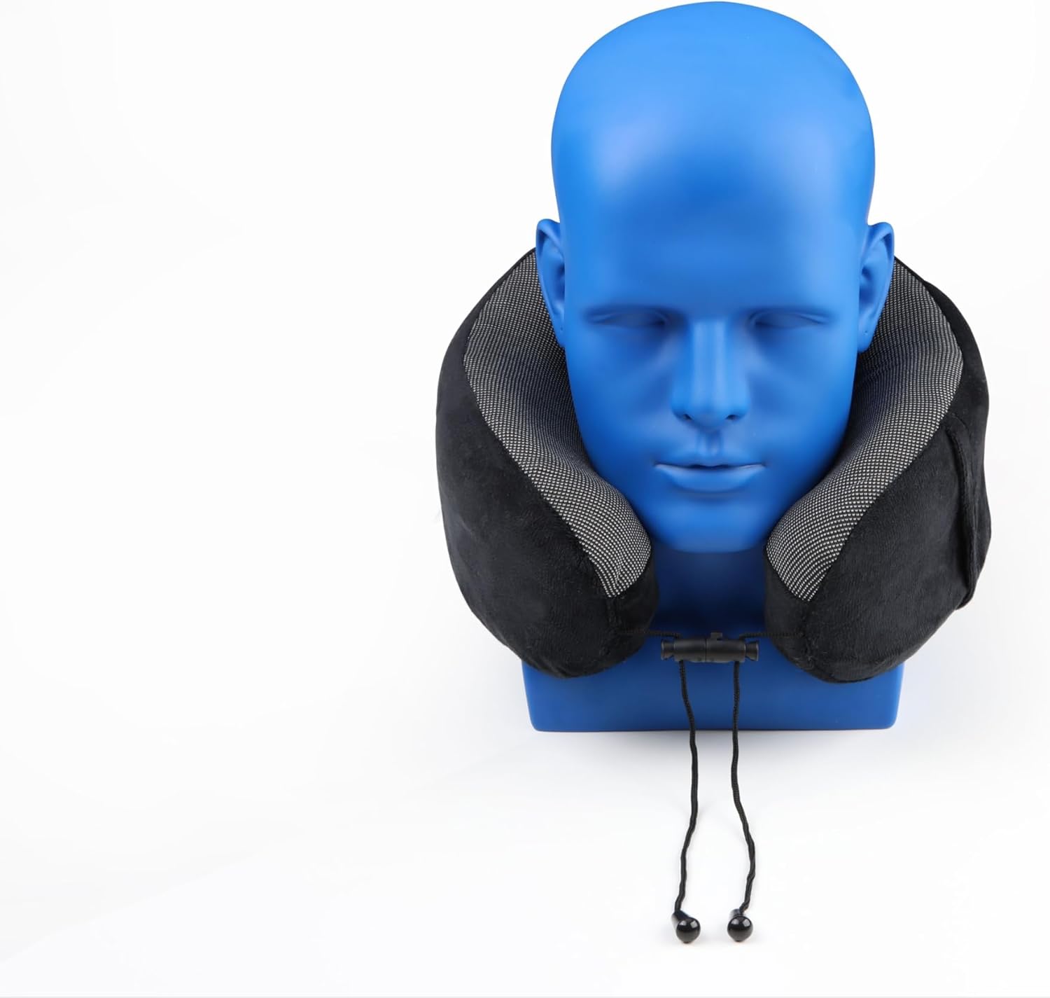 Neck Pillow Memory Foam Pillows for Sleeping-Travel Pillow with Eye Mask,Earplugs-Travel Neck Pillow for Airplane with Travel Accessories for Restful Journey (Black) - Image 8